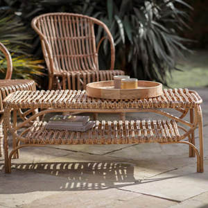 Nkuku Nesari Rattan Coffee Table